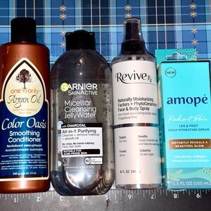 4 PC beauty Bundle: Garnier, One ‘n’ Only, Amope, And Revive RX Summer Makeover